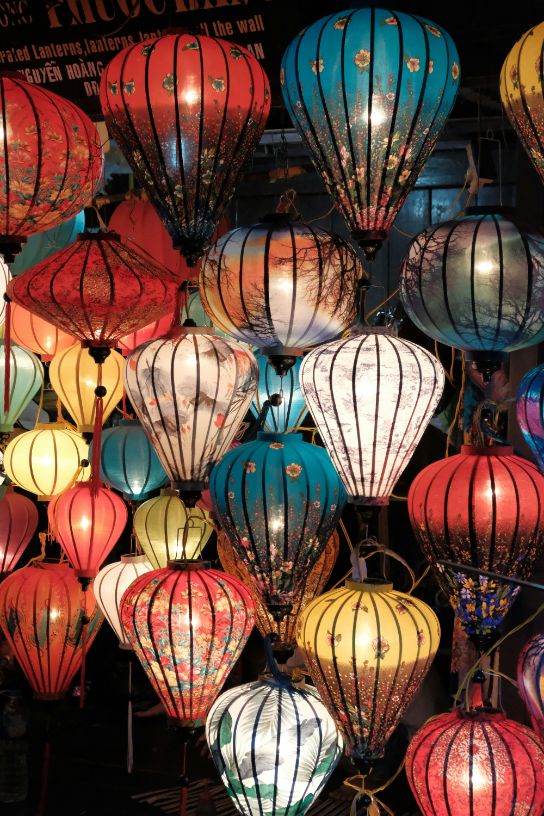 Kleurrijke lampionnen in Vietnam