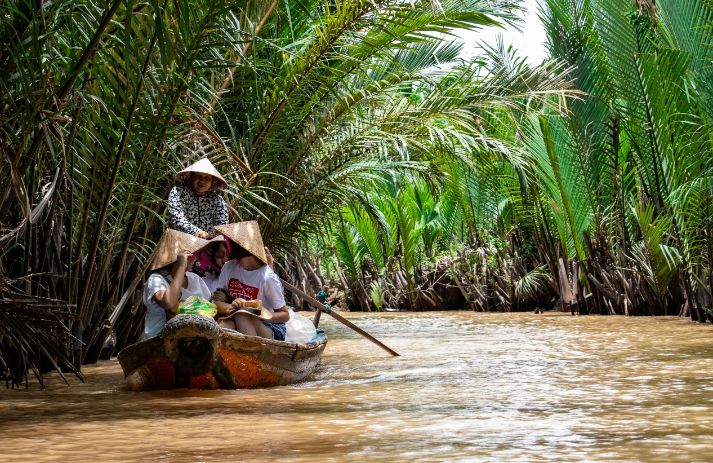 Mekong Delta tijdens drie weken rondreis Vietnam