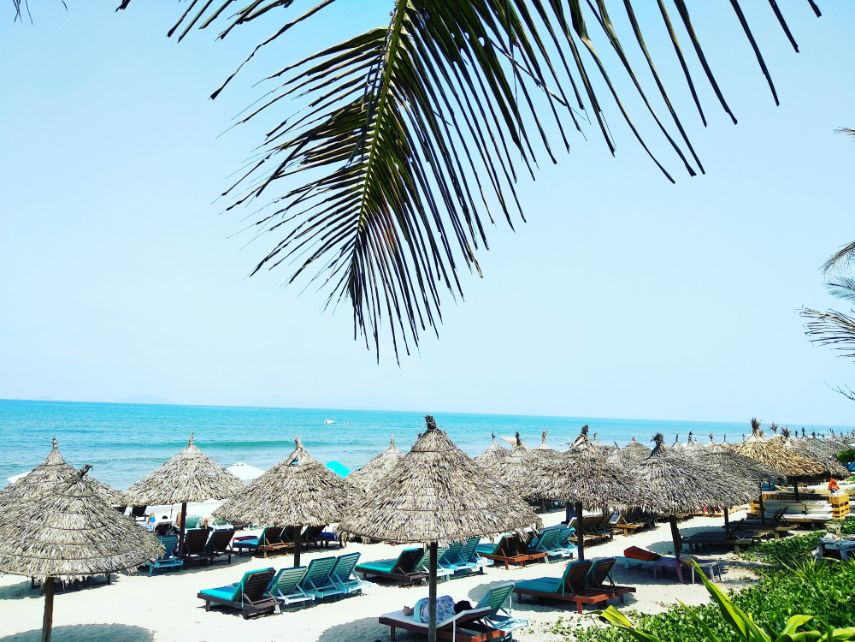 Strand bij Hoi An in Vietnam