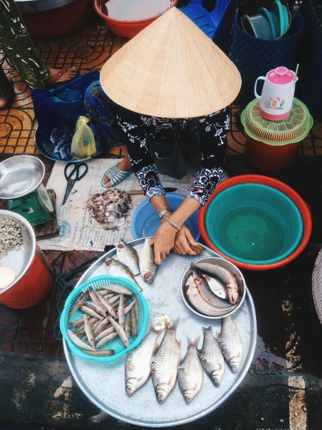Authentieke markten in Hoi An en Ho Chi Minh stad in Vietnam