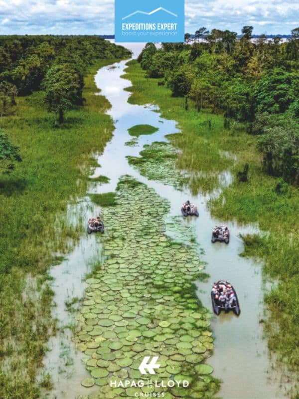 Bucketlist expeditiecruise door de Amazone met expedities in zodiacs