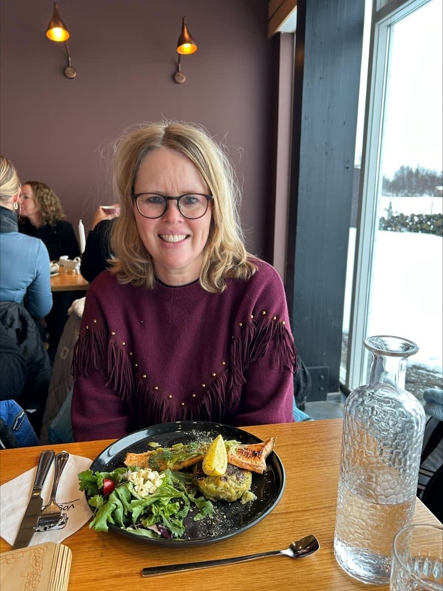 Dineren bij Vogafjos Farm Resort in het noorden van IJsland